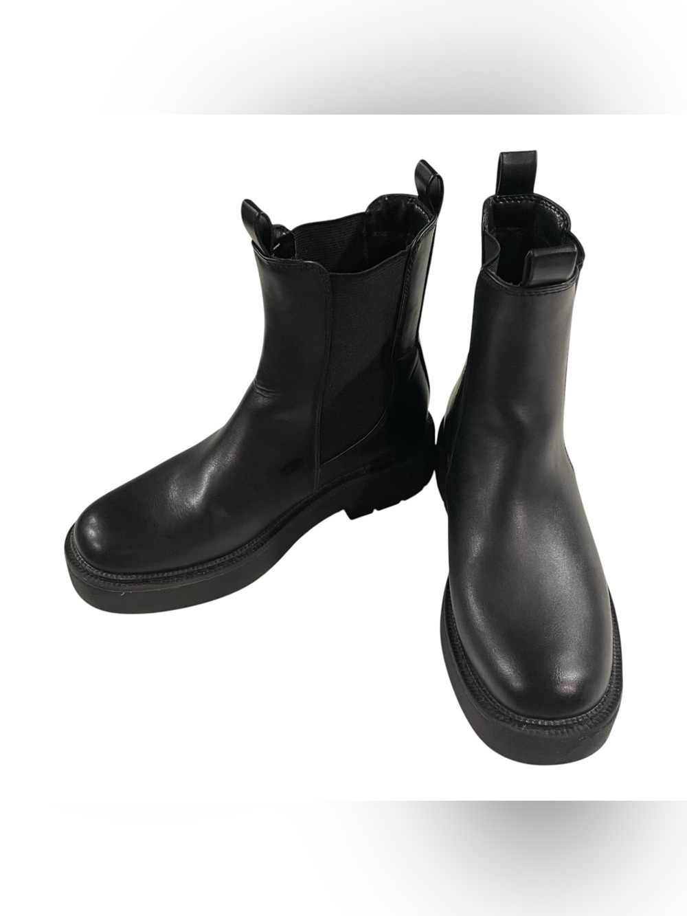 Target Demi Chelsea Boots Women 6.5 Black Chunky Lug Sole Gothic Grunge Biker